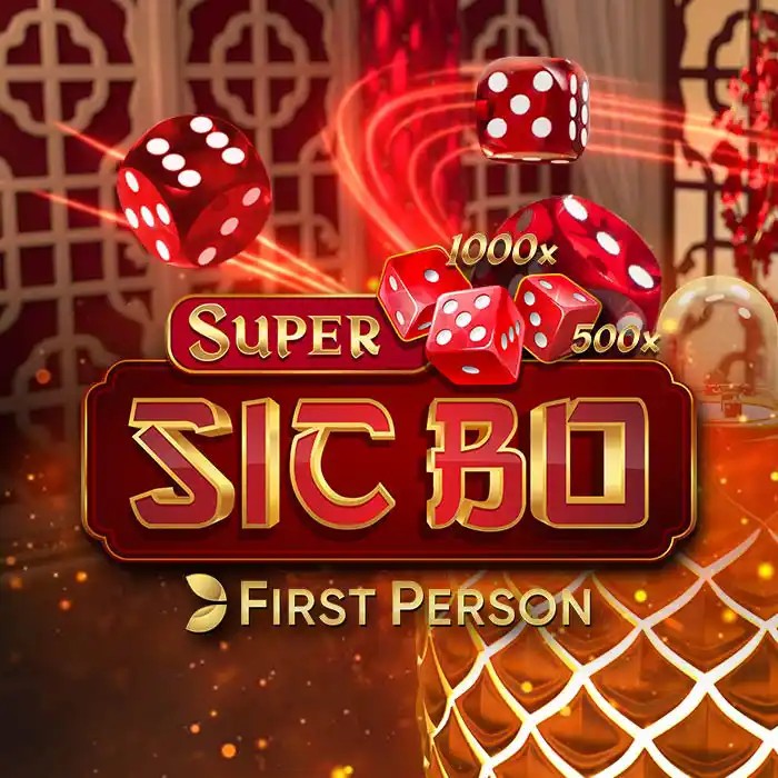 Super Sic Bo slot logo by Evolution at Spinarium