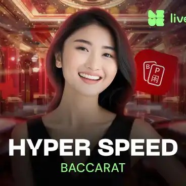 Hyper Speed Baccarat logo by Evolution at Spinarium