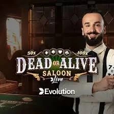 Dead or Alive: Saloon casino game by Evolution – featured logo at Spinarium