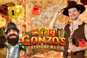Gonzo's Treasure Map slot logo by Evolution at Spinarium