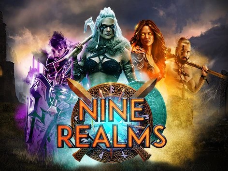 Nine Realms online game logo by Red Tiger Gaming on spinarium-be.com