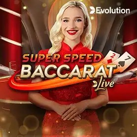 Super Speed Baccarat logo – Live Dealer by Evolution at Spinarium